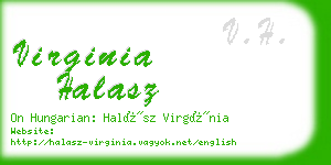 virginia halasz business card